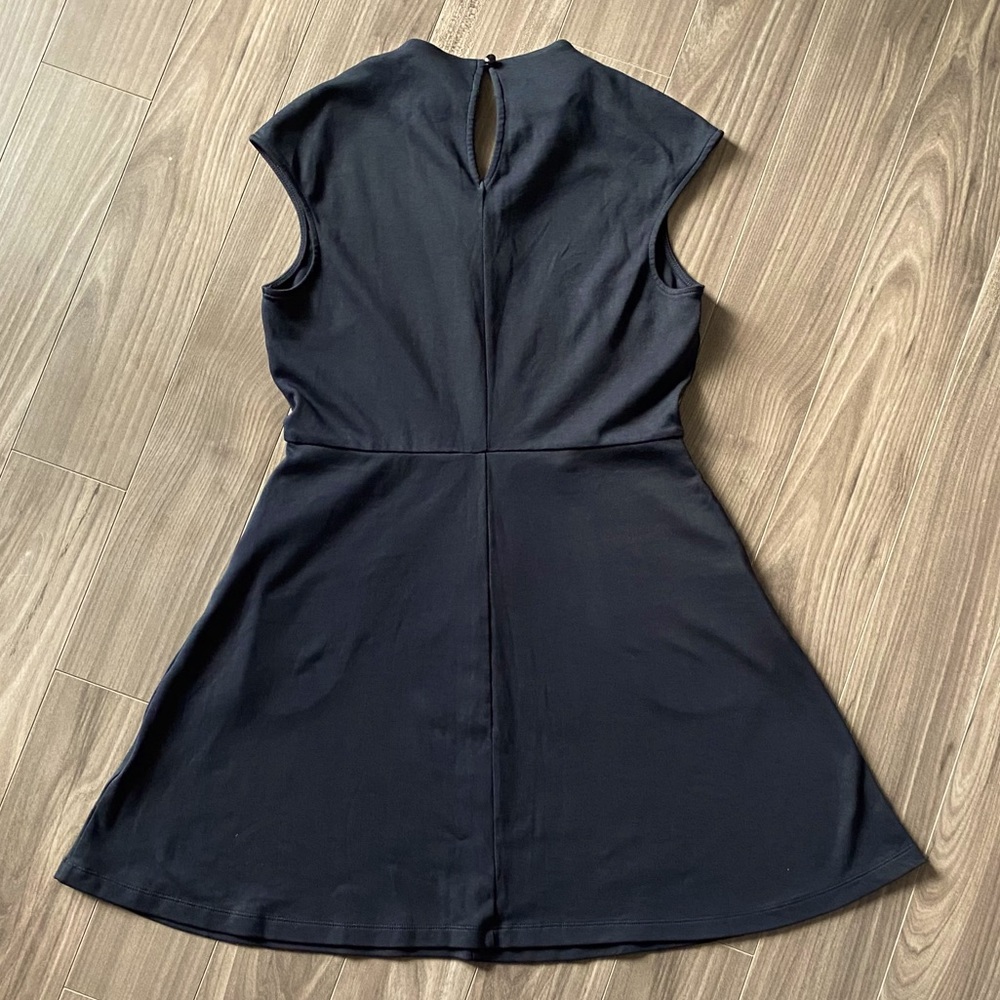 NWOT Black Cotton Fit and Flare Dress w/ Pockets